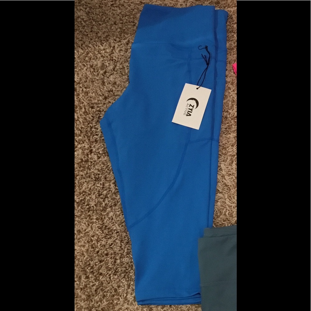 Royal Blue Zyia Crop leggings